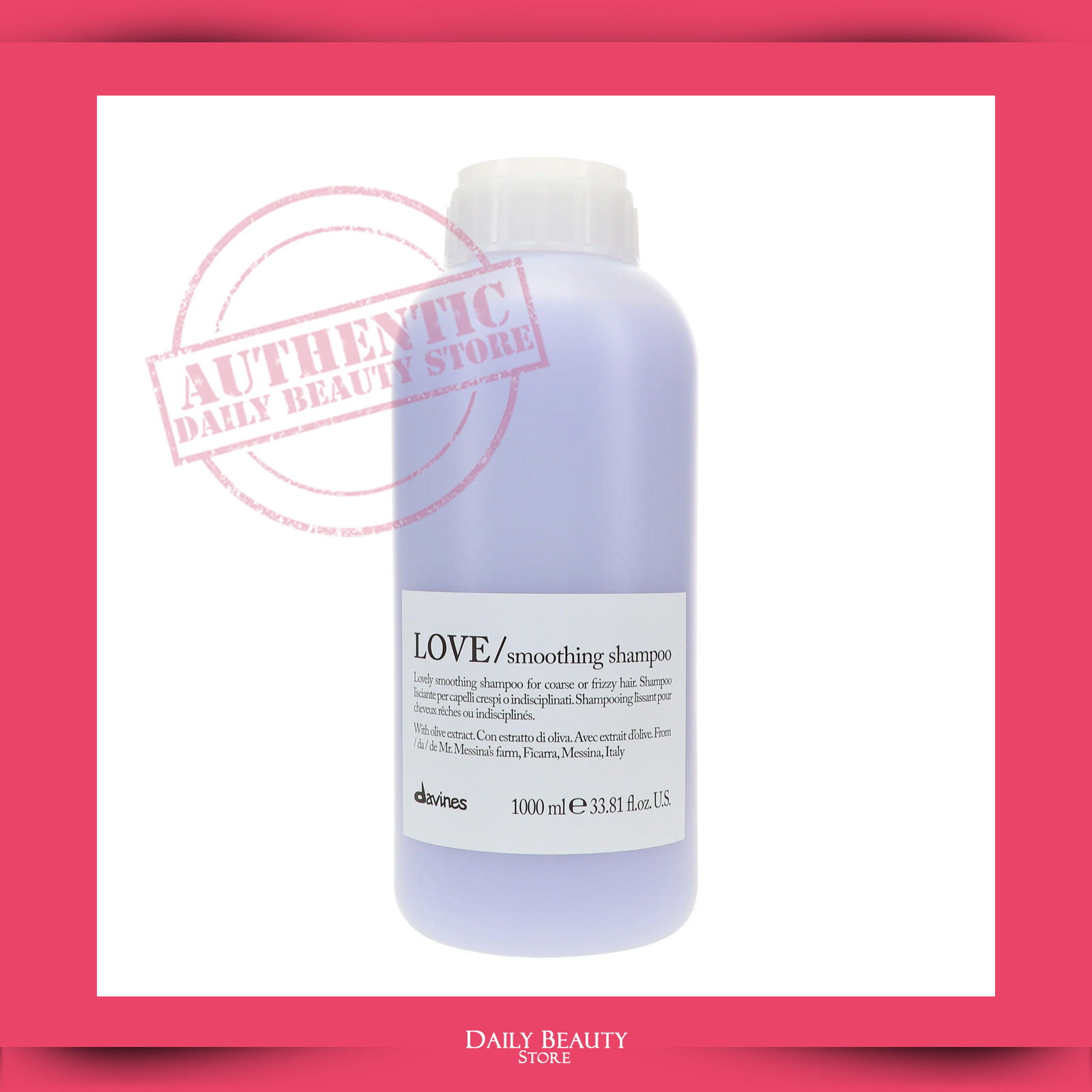 シャンプー davines LOVE/smoothing shampoo 1000mL Davines | LOVE Smoothing Shampoo Litre – Brush Salon
