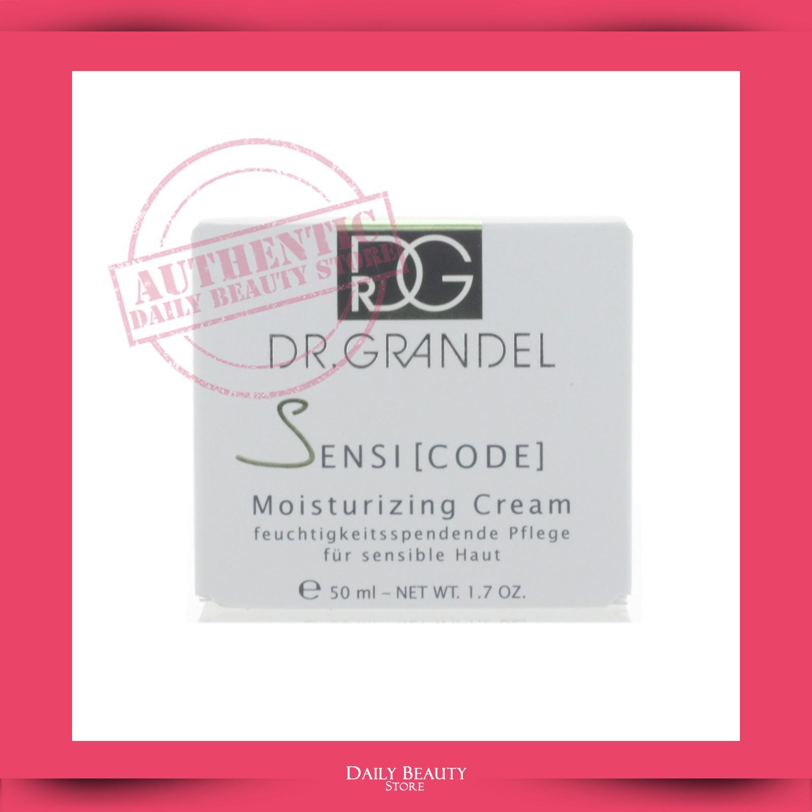 Dr.Grandel Sensi Code Moisturizing Cream 50ml 1.7oz NEW FAST SHIP