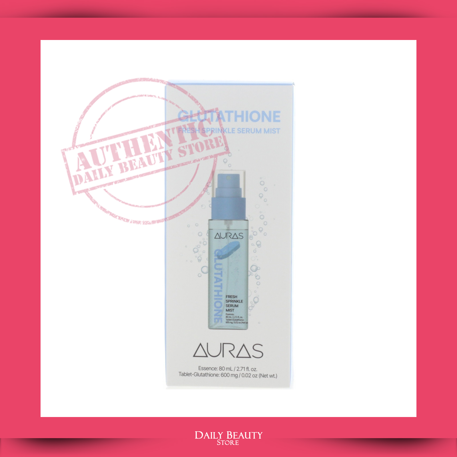 Auras Glutathione Fresh Sprinkle Serum Mist 80ml 2.71oz NEW FAST SHIP